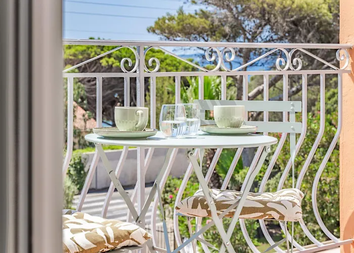 Le Bleu Paradis - Cosy - Superbe Vue Mer - Plage A Pied - Golf Saint-Tropez - Netflix - Parking Prive